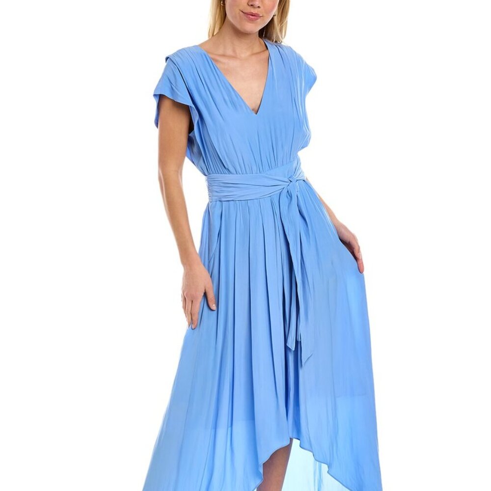 Ramy Brook Maxi Dress Rebecca Ocean Blue Size 4 Greece NWT